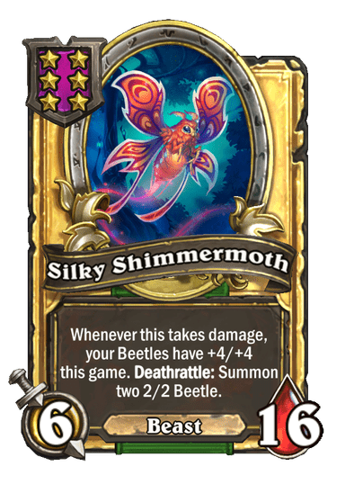 Silky Shimmermoth Hearthstone kártya