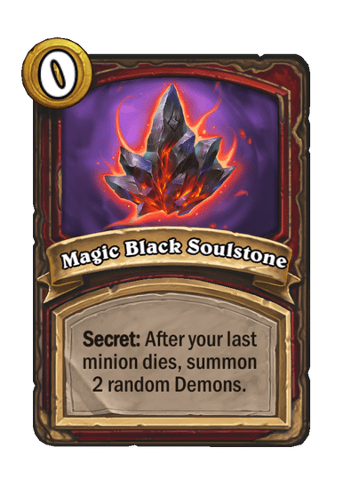 Magic Black Soulstone Hearthstone kártya
