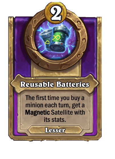 Reusable Batteries Hearthstone kártya