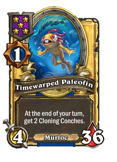 Timewarped Paleofin Hearthstone kártya