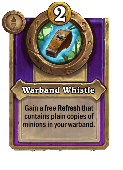 Warband Whistle Hearthstone kártya