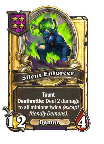 Silent Enforcer Hearthstone kártya