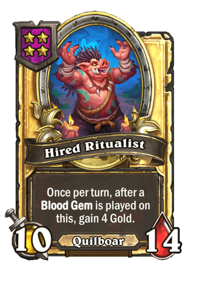 Hired Ritualist Hearthstone kártya