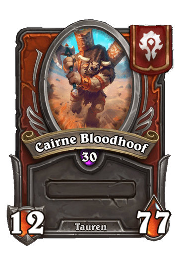 Cairne Bloodhoof Hearthstone kártya