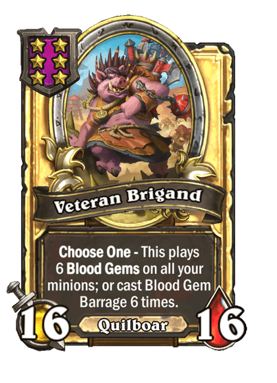 Veteran Brigand Hearthstone kártya