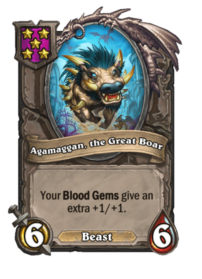 Agamaggan, the Great Boar Hearthstone kártya