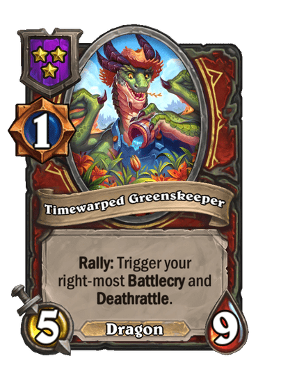 Timewarped Greenskeeper Hearthstone kártya