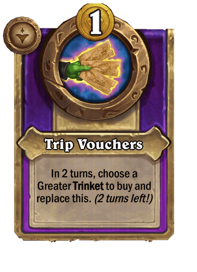 Trip Vouchers Hearthstone kártya