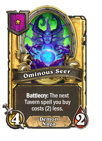 Ominous Seer Hearthstone kártya