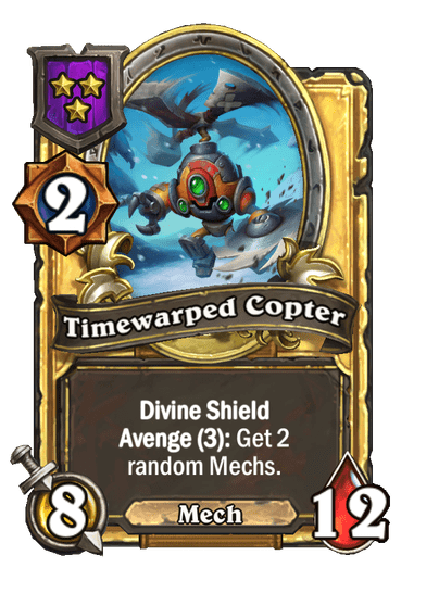 Timewarped Copter Hearthstone kártya