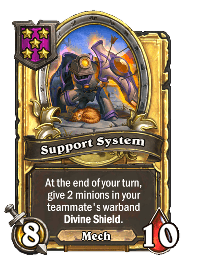 Support System Hearthstone kártya