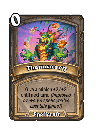 Thaumaturgy Hearthstone kártya