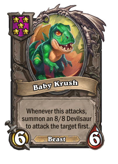 Baby Krush Hearthstone kártya