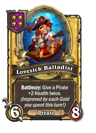 Lovesick Balladist Hearthstone kártya