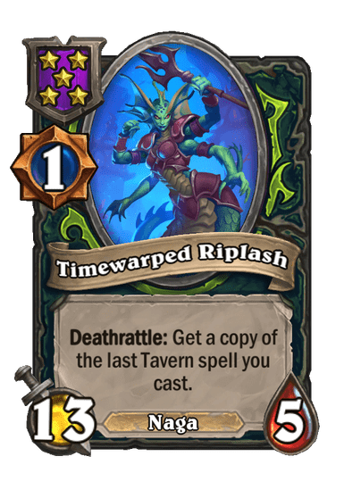 Timewarped Riplash Hearthstone kártya