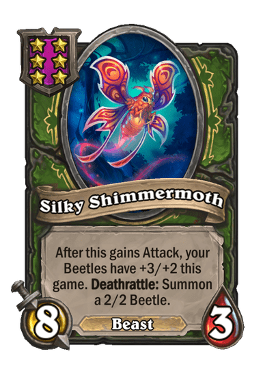Silky Shimmermoth Hearthstone kártya
