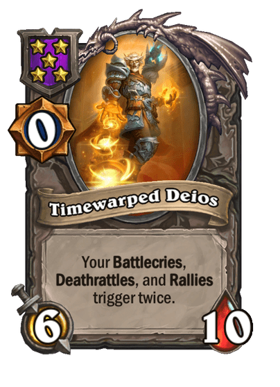 Timewarped Deios Hearthstone kártya