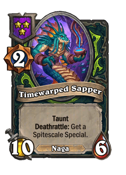 Timewarped Sapper Hearthstone kártya