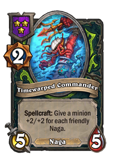 Timewarped Commander Hearthstone kártya