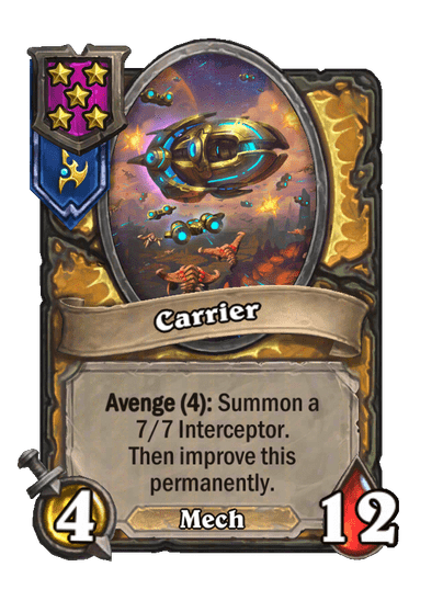 Carrier Hearthstone kártya