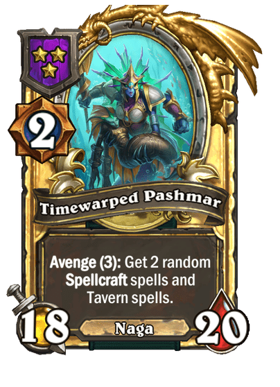 Timewarped Pashmar Hearthstone kártya