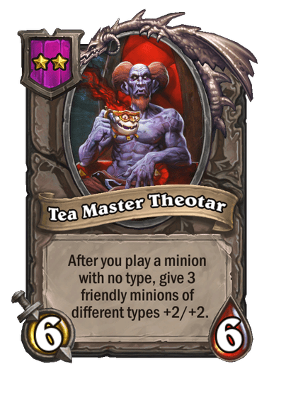Tea Master Theotar Hearthstone kártya