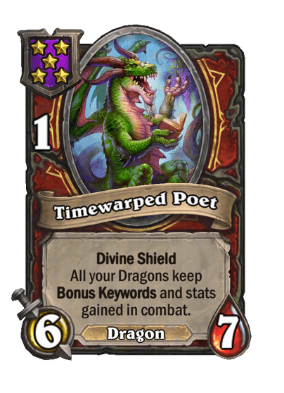 Timewarped Poet Hearthstone kártya