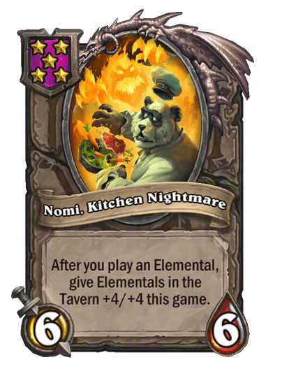 Nomi, Kitchen Nightmare Hearthstone kártya
