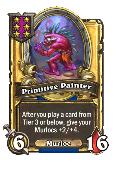 Primitive Painter Hearthstone kártya