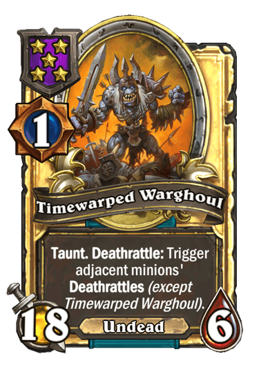 Timewarped Warghoul Hearthstone kártya