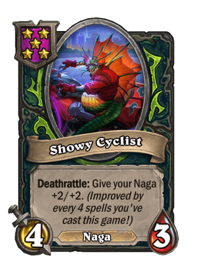 Showy Cyclist Hearthstone kártya