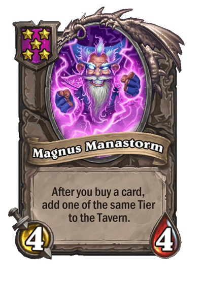 Magnus Manastorm Hearthstone kártya