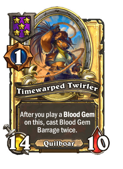 Timewarped Twirler Hearthstone kártya