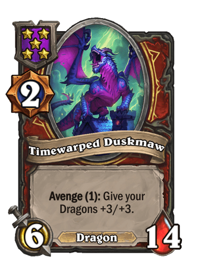Timewarped Duskmaw Hearthstone kártya