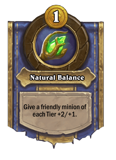 Natural Balance Hearthstone kártya