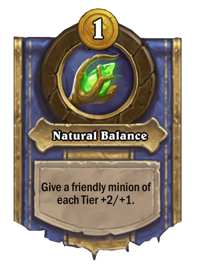 Natural Balance Hearthstone kártya