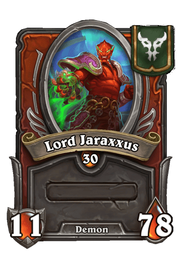 Lord Jaraxxus Hearthstone kártya