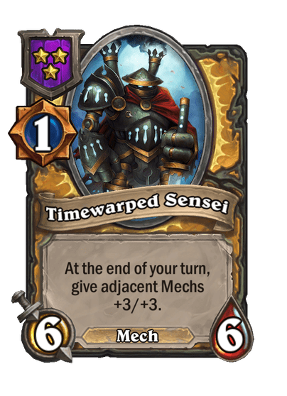 Timewarped Sensei Hearthstone kártya