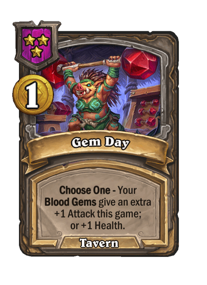 Gem Day Hearthstone kártya