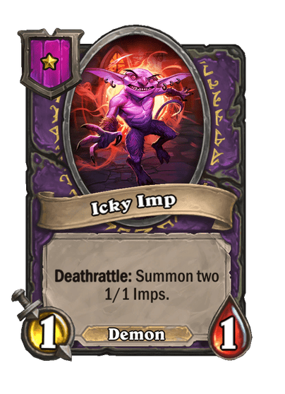 Icky Imp Hearthstone kártya