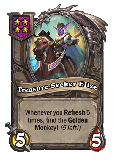 Treasure-Seeker Elise Hearthstone kártya