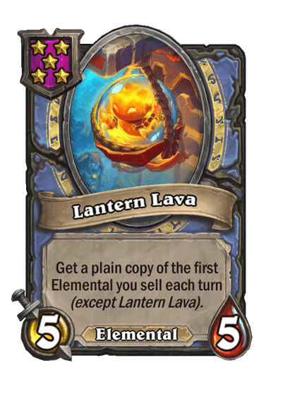 Lantern Lava Hearthstone kártya