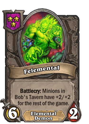 Felemental Hearthstone kártya