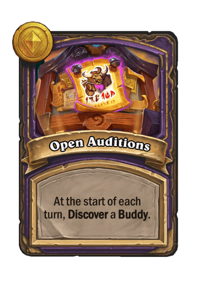 Open Auditions Hearthstone kártya