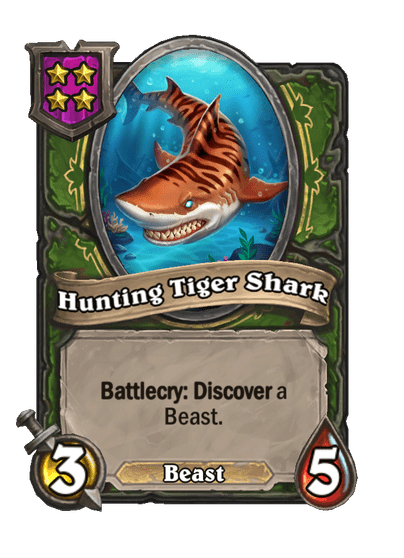 Hunting Tiger Shark Hearthstone kártya