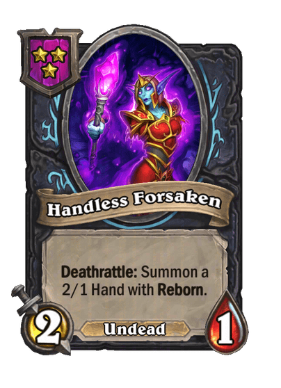 Handless Forsaken Hearthstone kártya