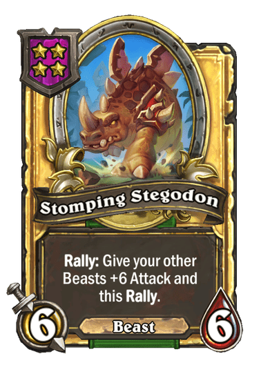 Stomping Stegodon Hearthstone kártya