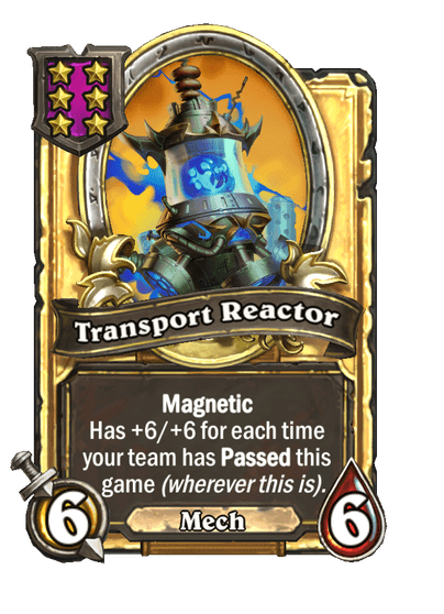 Transport Reactor Hearthstone kártya