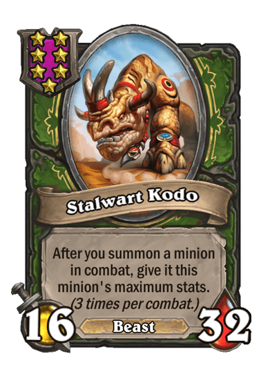 Stalwart Kodo Hearthstone kártya
