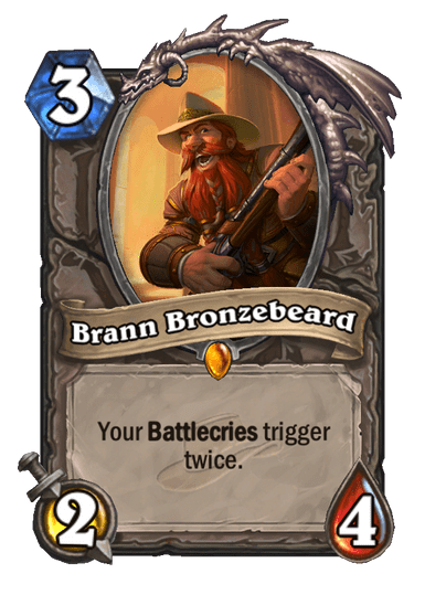 Brann Bronzebeard Hearthstone kártya